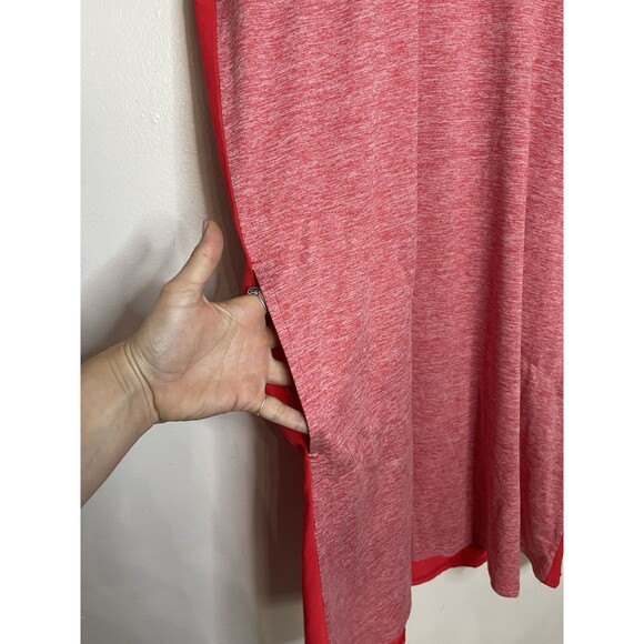 Columbia Women's Medium Coral Red Mini Shift Dress Pockets Causal - Picture 4 of 9